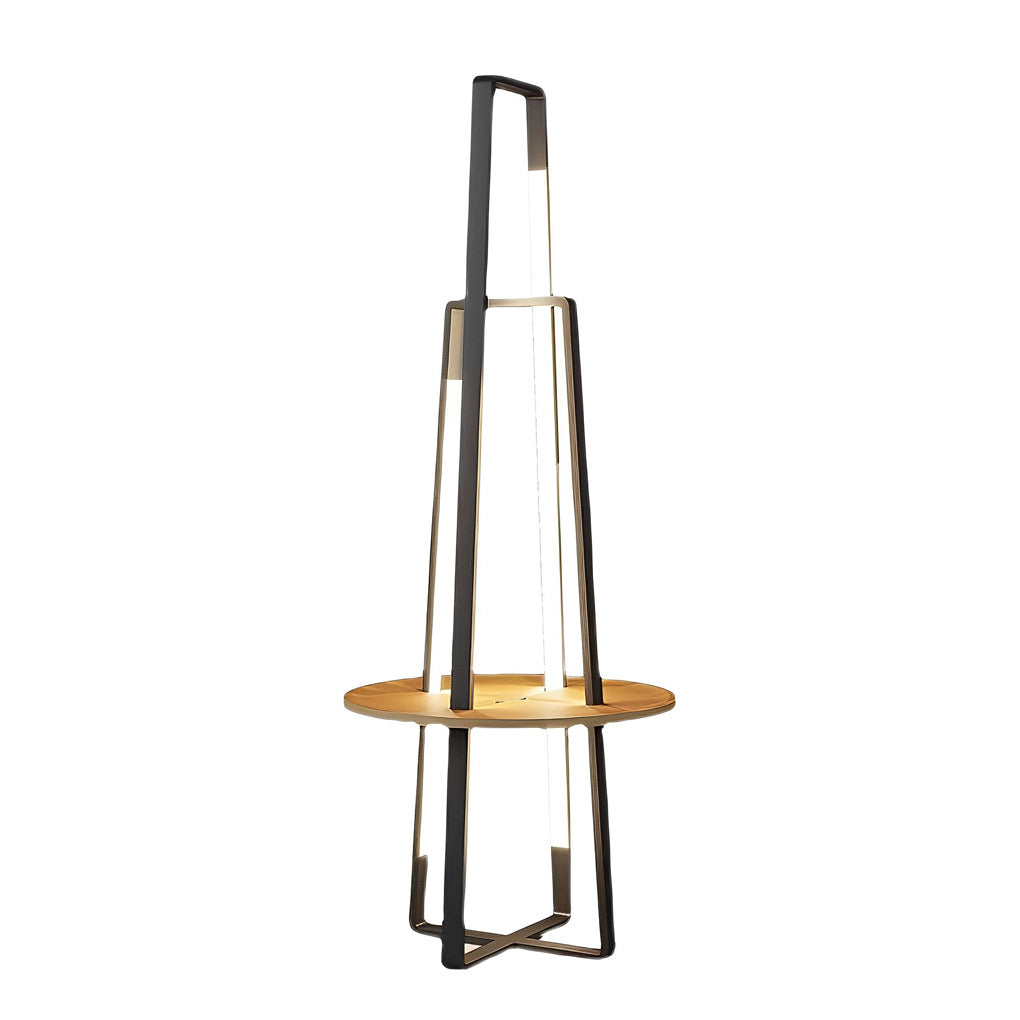 Modern 63 Inch Metal, LED and Tray Floor Lamp for Living Room - view 9