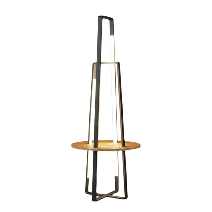 Modern 63 Inch Metal, LED and Tray Floor Lamp for Living Room - view 9