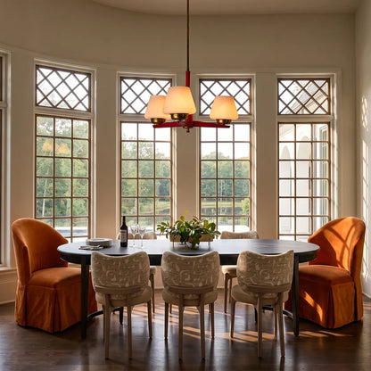 3 Light Chandeliers Vintage Style Glass Ceiling Light - view 5