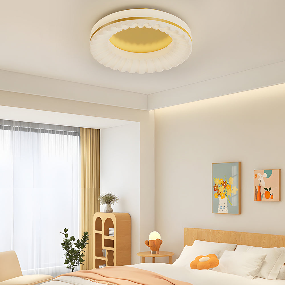 Simple Round Acrylic Three Step Dimming LED Modern Ceiling Light - view 2