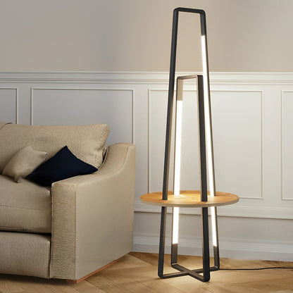 Modern 63 Inch Metal, LED and Tray Floor Lamp for Living Room - view 3