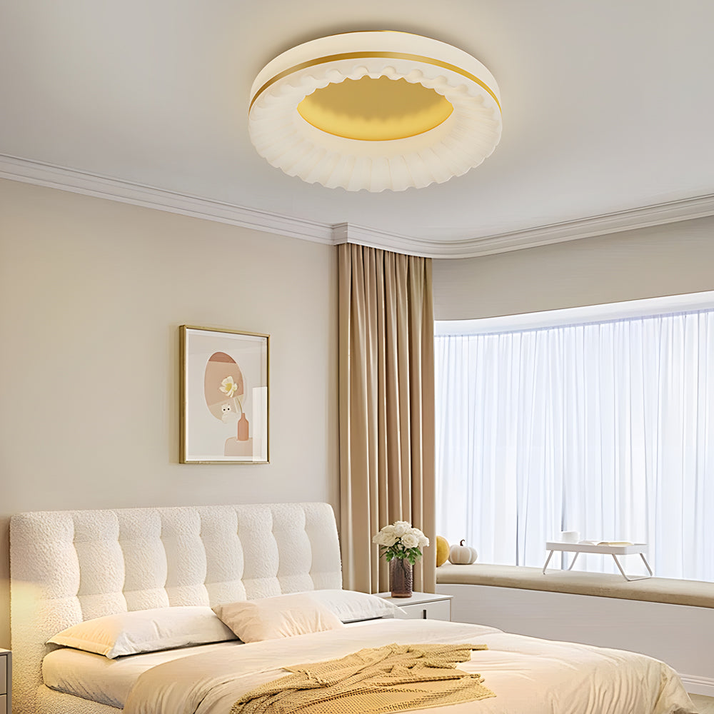 Simple Round Acrylic Three Step Dimming LED Modern Ceiling Light - view 4