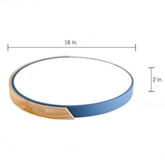 LED Wood Nordic Ceiling Lights Flush Mount Lighting Ceiling Lamp - view 9