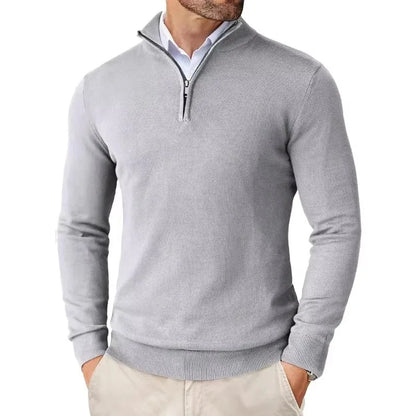 Quarter-Zip Knit Sweater