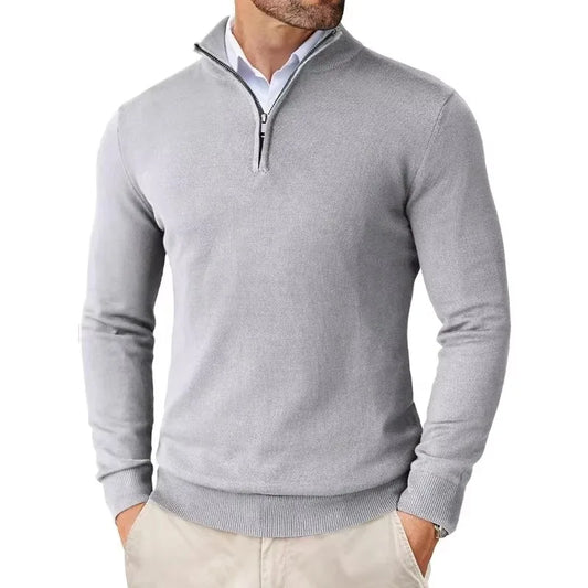 Quarter-Zip Knit Sweater