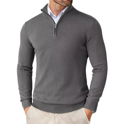 Quarter-Zip Knit Sweater