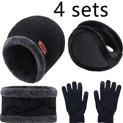 Winter Beanie, Scarf & Gloves Set