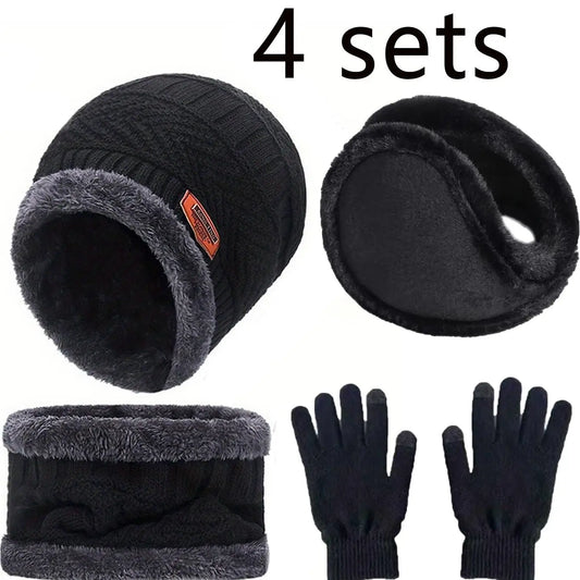 Winter Beanie, Scarf & Gloves Set