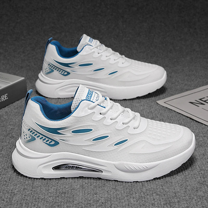 Men's Mesh Running Shoes in Blue