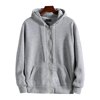 Men's Zip-Up Hoodie in Gray