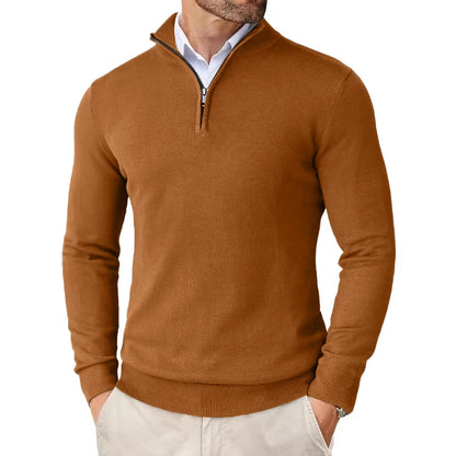Quarter-Zip Knit Sweater