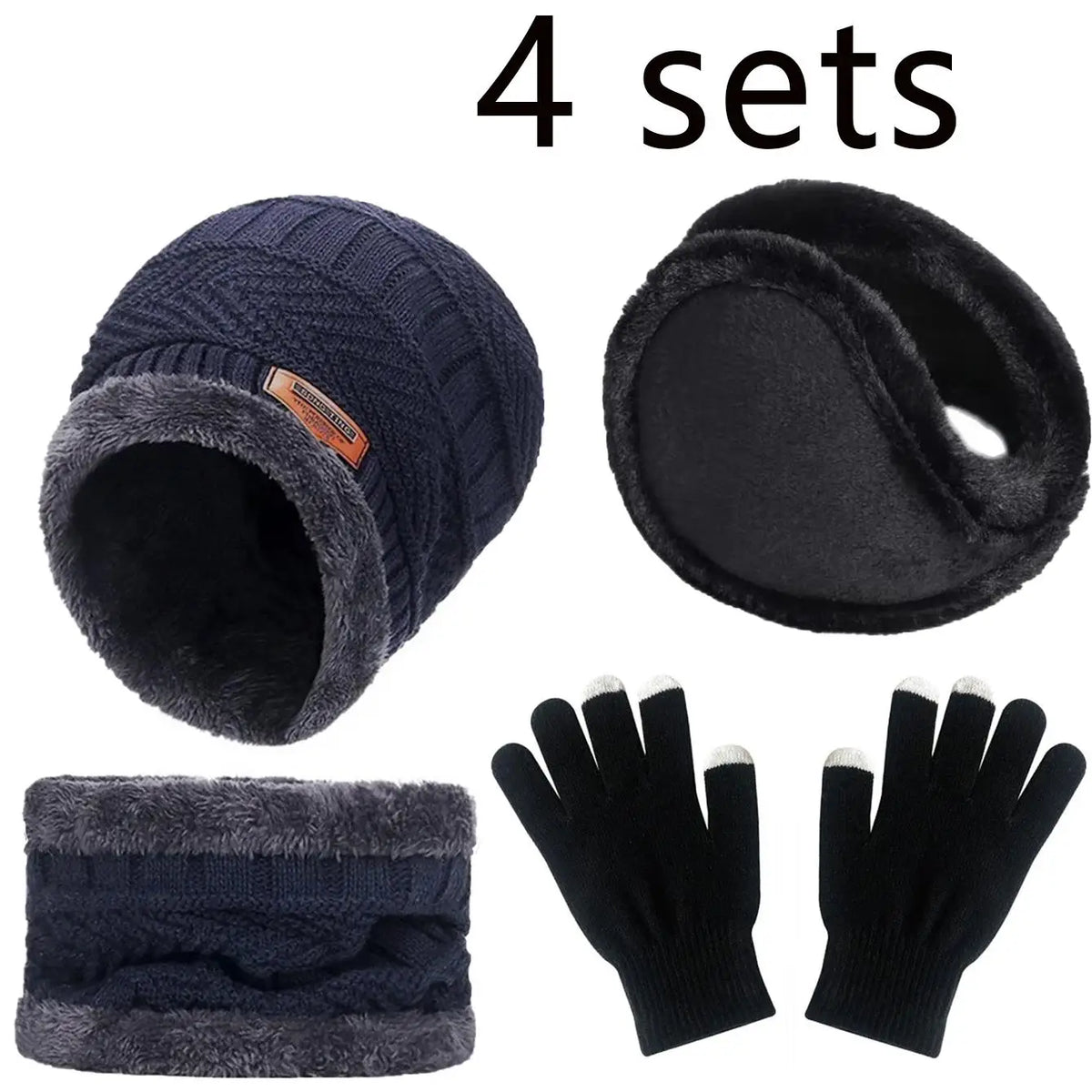 Winter Beanie, Scarf & Gloves Set