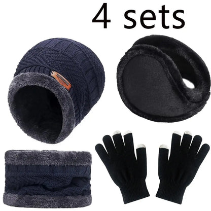Winter Beanie, Scarf & Gloves Set