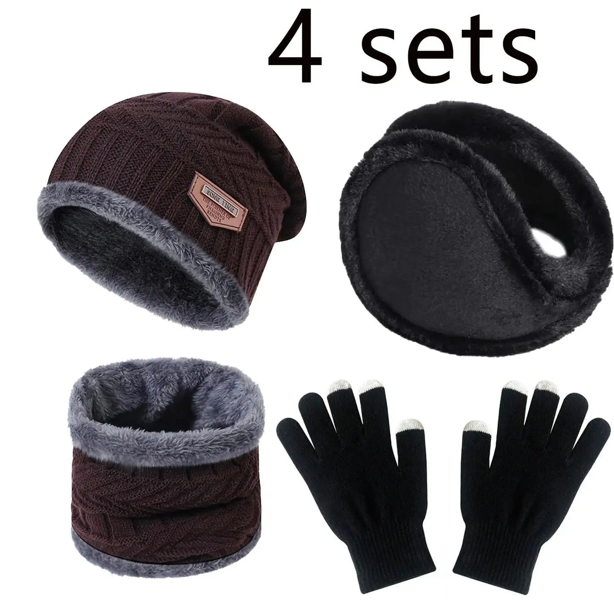 Winter Beanie, Scarf & Gloves Set