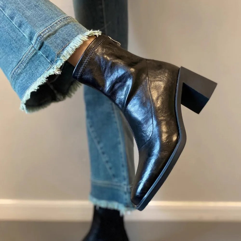 Women's Block Heel Ankle Boots - view 2