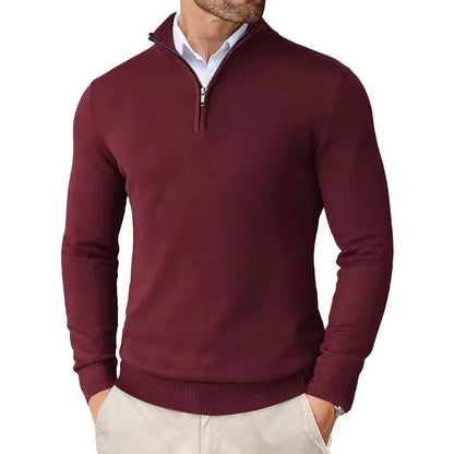 Quarter-Zip Knit Sweater