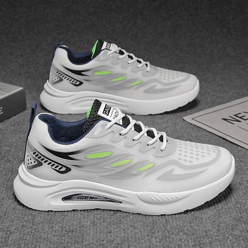 Men's Mesh Running Shoes in Gray