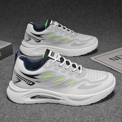 Men's Mesh Running Shoes in Gray