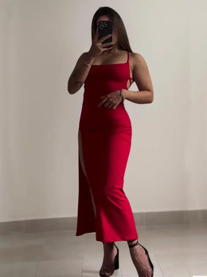 Halter Bodycon Maxi Dress