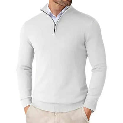 Quarter-Zip Knit Sweater