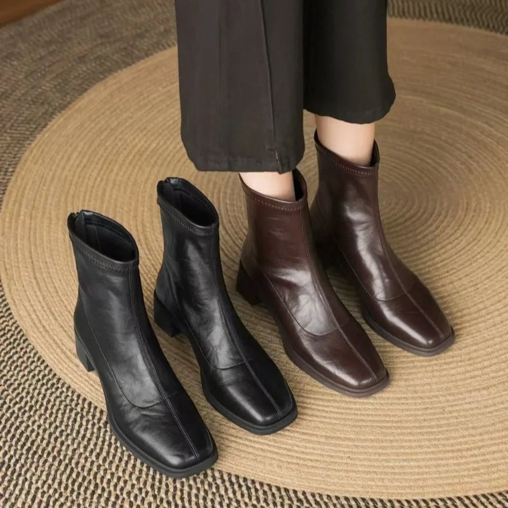 Women's Block Heel Ankle Boots - view 3