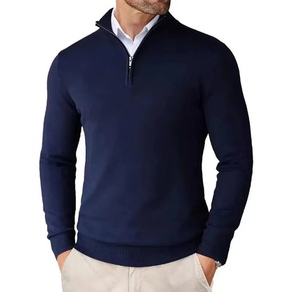 Quarter-Zip Knit Sweater