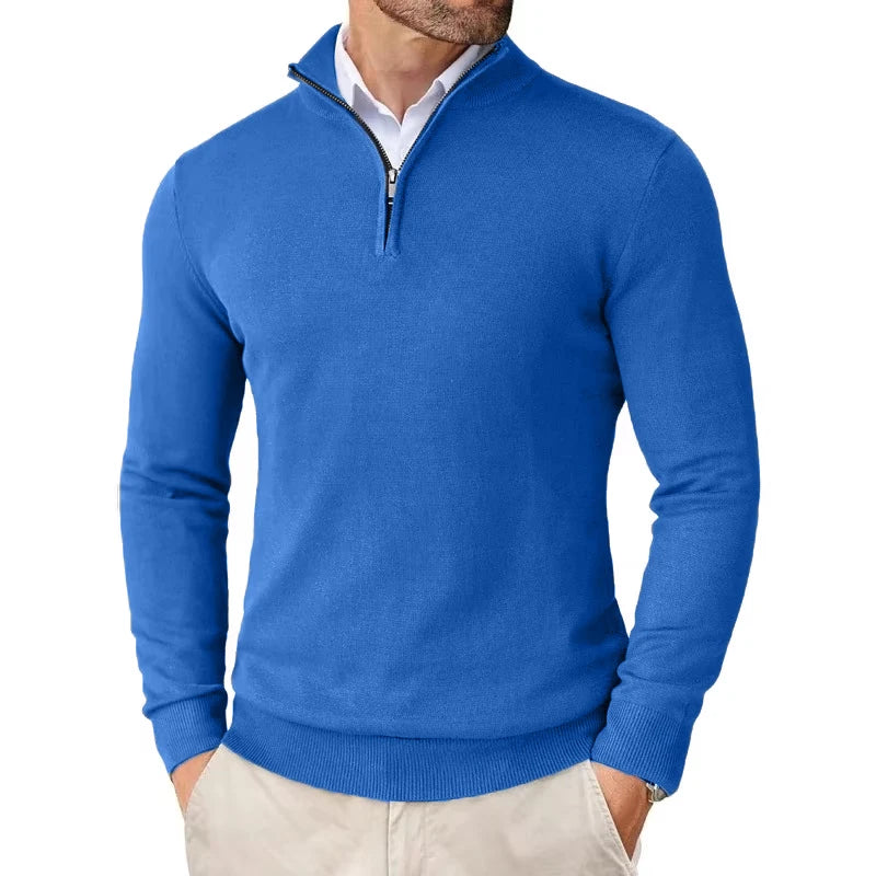 Quarter-Zip Knit Sweater