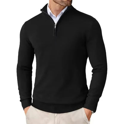 Quarter-Zip Knit Sweater