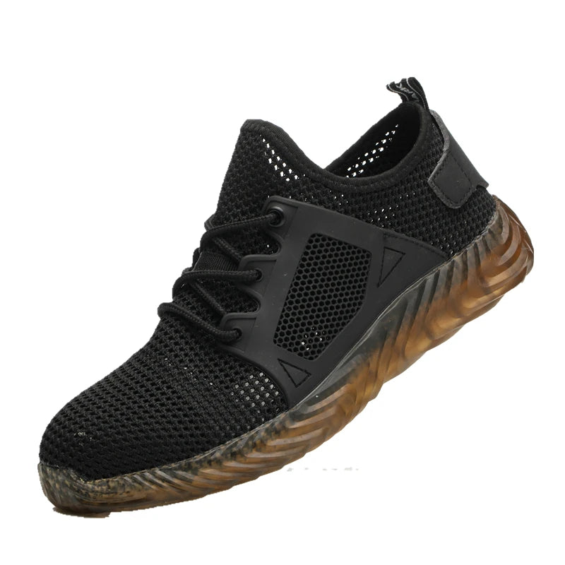 Men's Steel Toe Work Shoes in Black