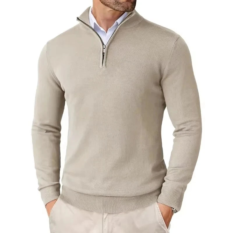 Quarter-Zip Knit Sweater