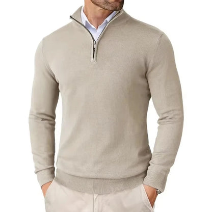 Quarter-Zip Knit Sweater
