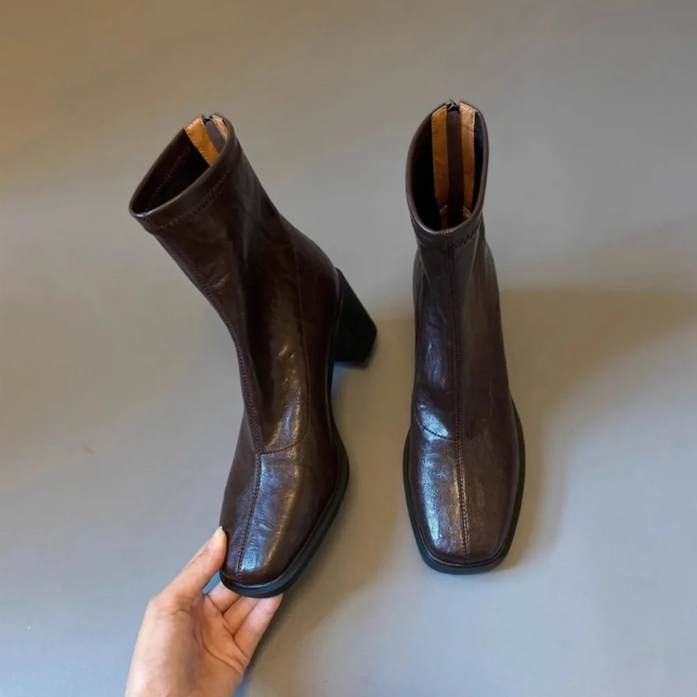 Women's Block Heel Ankle Boots - view 4