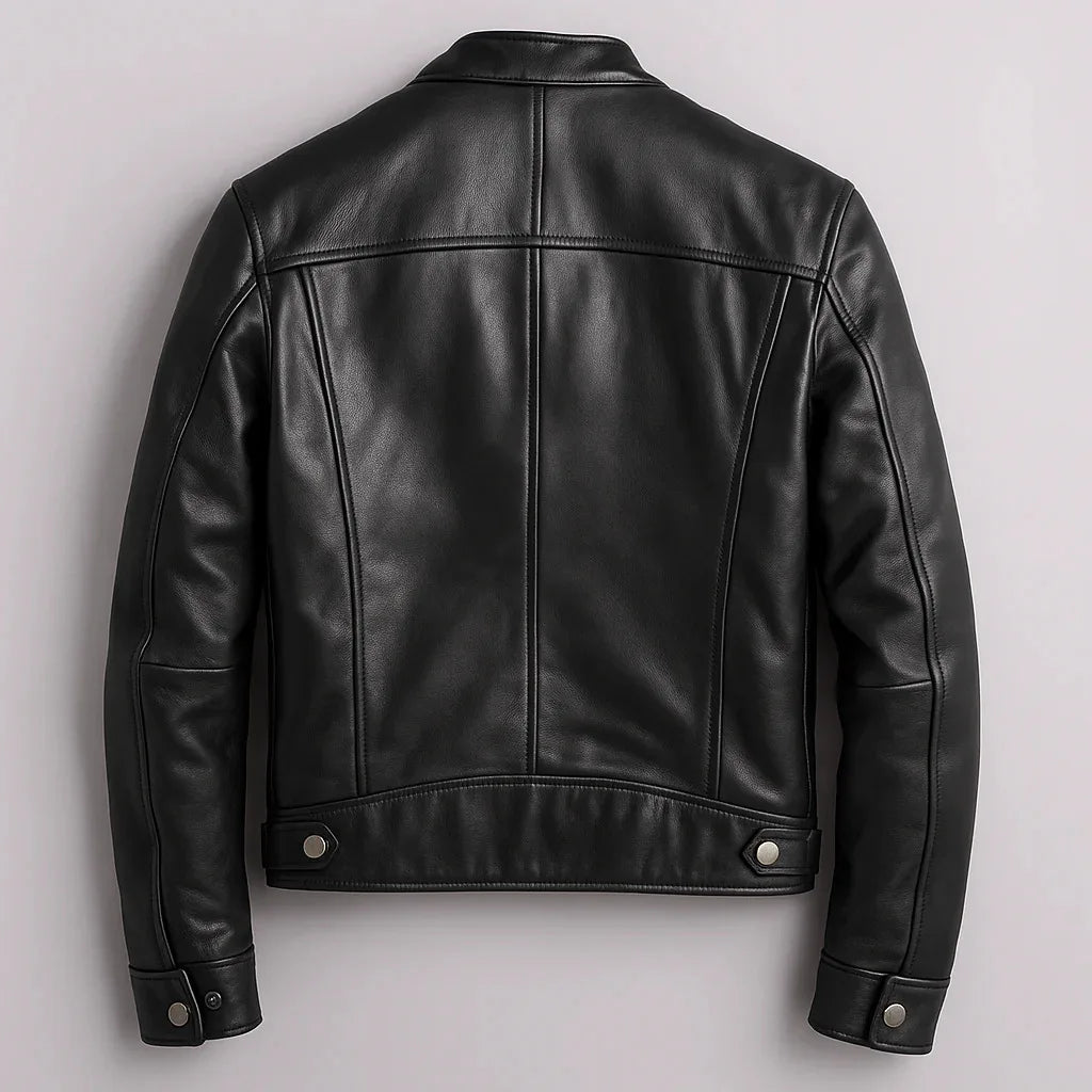 Men's Faux Leather Moto Jacket - view 2