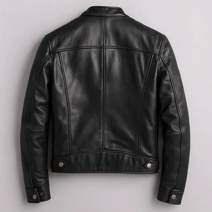 Men's Faux Leather Moto Jacket - view 2