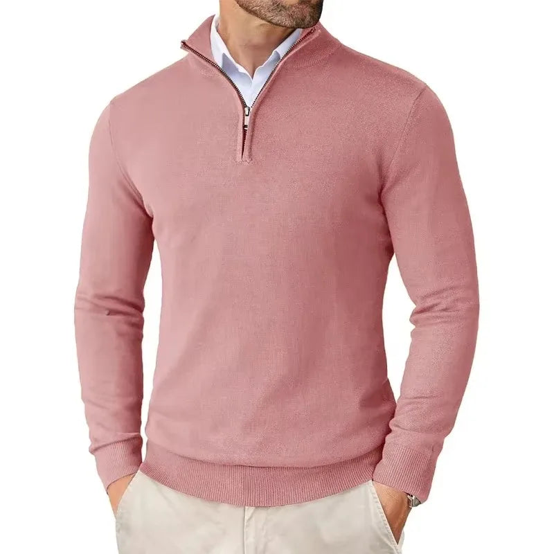 Quarter-Zip Knit Sweater