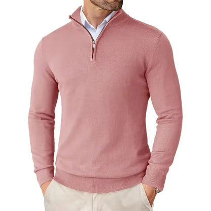 Quarter-Zip Knit Sweater