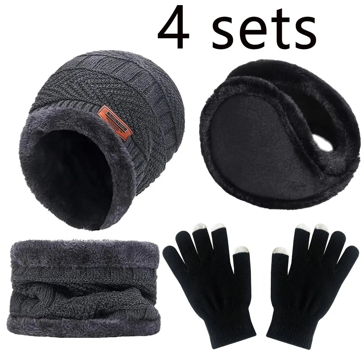 Winter Beanie, Scarf & Gloves Set