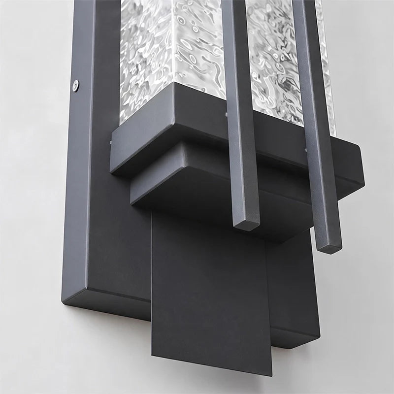 Black Outside Wall Lights Modern Stainless Steel Light - view 7