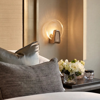 Art Deco Wall Sconce Lighting Luxury Textured Glass Light - view 6