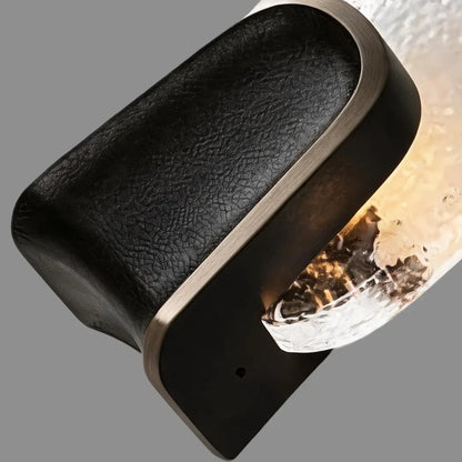 Art Deco Wall Sconce Lighting Luxury Textured Glass Light - view 8