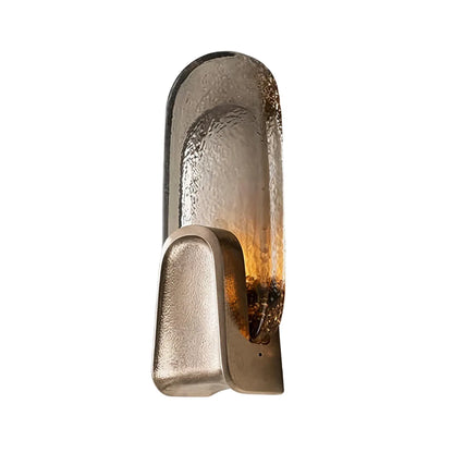 Art Deco Wall Sconce Lighting Luxury Textured Glass Light - view 11