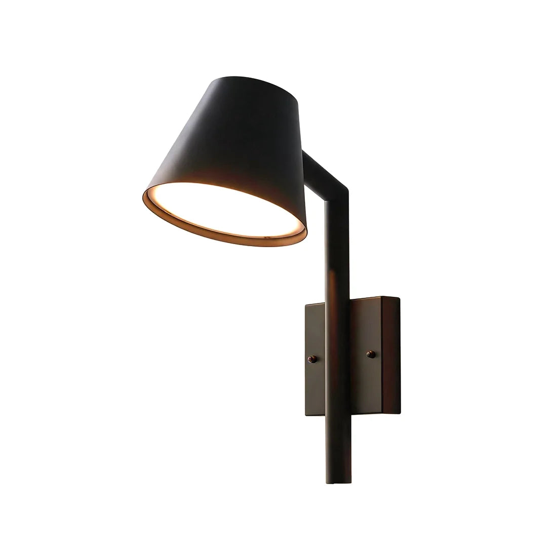 Black Cone Wall Sconce Modern LED Outdoor Metal Light - view 9