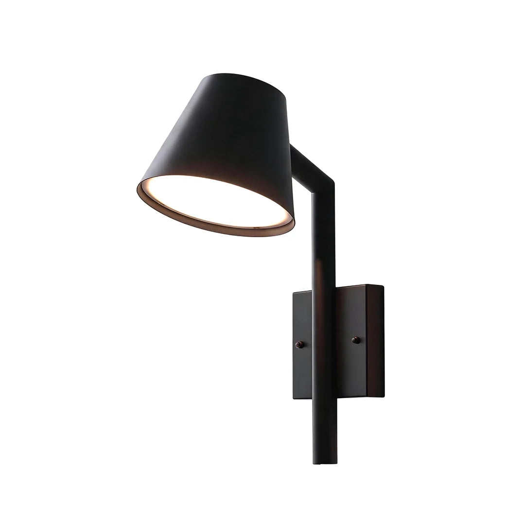 Black Cone Wall Sconce Modern LED Outdoor Metal Light - view 11