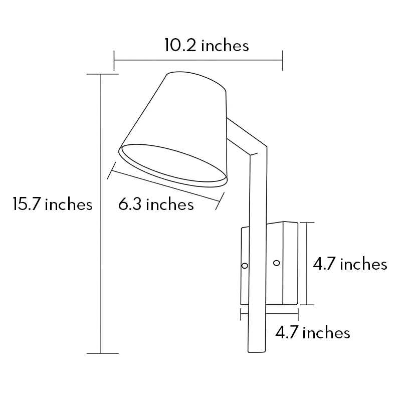 Black Cone Wall Sconce Modern LED Outdoor Metal Light - view 12