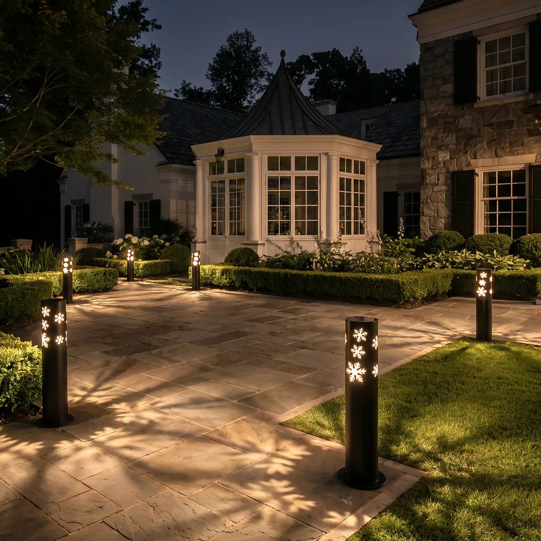 Bollard Solar Pathway Lights Modern Outdoor Garden Lawn Light - view 3