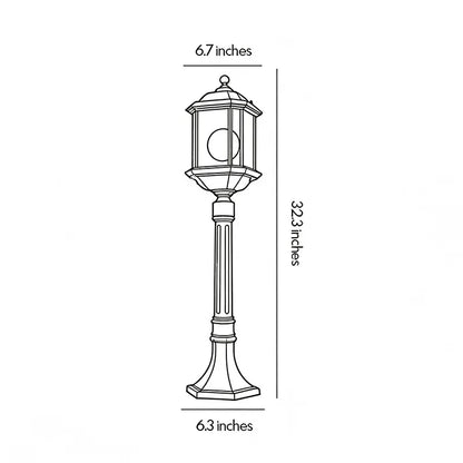 Path Landscape Lighting European Amber Glass Outdoor Lawn Light - view 10