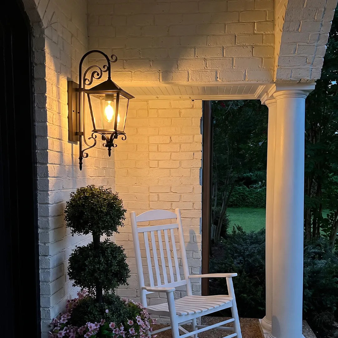 2 PCS Black Outdoor Sconces European Vintage Wall Light - view 6