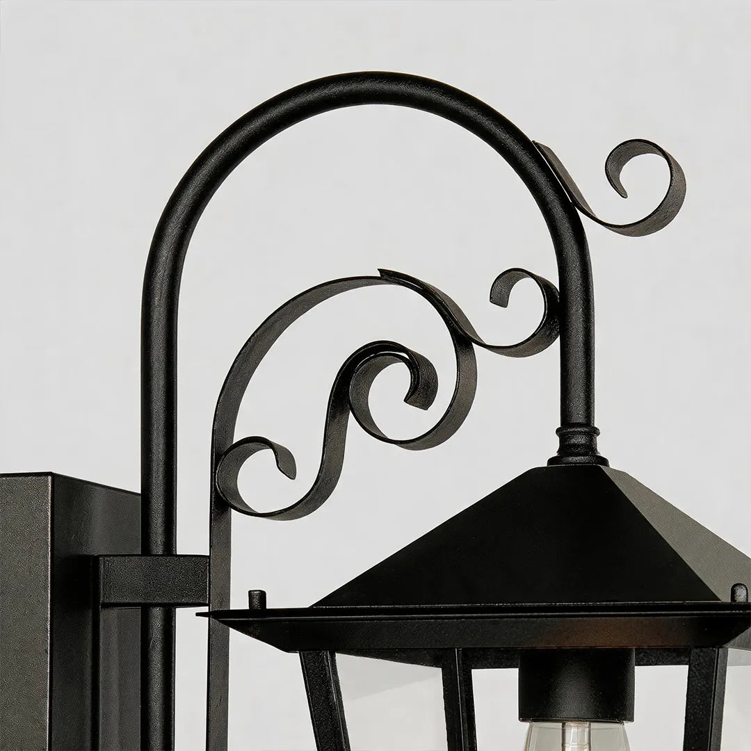 2 PCS Black Outdoor Sconces European Vintage Wall Light - view 9