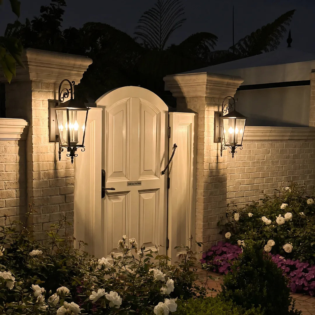 2 PCS Black Outdoor Sconces European Vintage Wall Light - view 7
