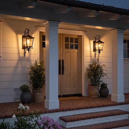 2 PCS Black Outdoor Sconces European Vintage Wall Light - view 4